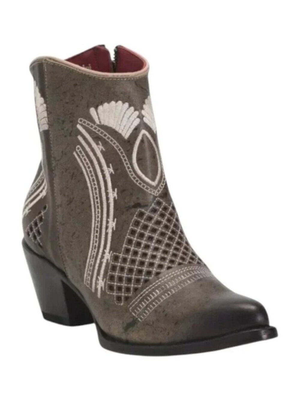 Ferrini Savannah Leather Western Boots in Moss Women's Size 7.5 NEW